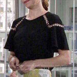 ALC Black short sleeve blouse